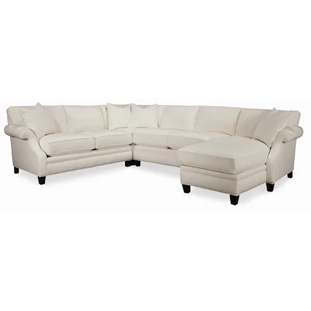 Sectional with Scoop Arms